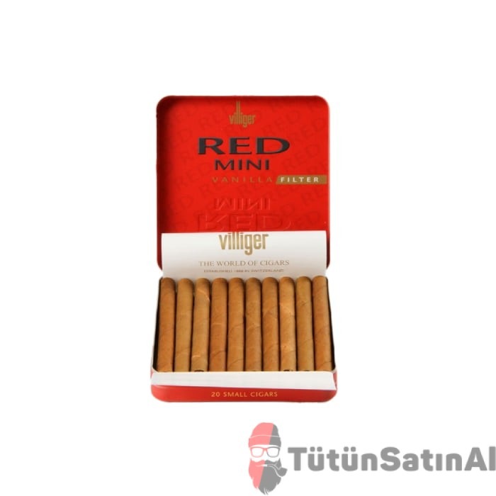 Villiger Red Mini Filter Sigarillo - 20's 2 Villiger Red Mini Filter Sigarillo - 20's - Görsel 2